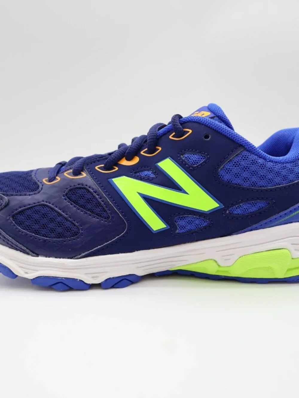 New Balance 680 Kids Running Shoes 4.5 Blue Mesh TechRide KR680BTY